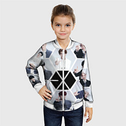 Бомбер детский EXO Boys, цвет: 3D-белый — фото 2