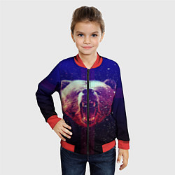 Бомбер детский Roar Bear, цвет: 3D-красный — фото 2