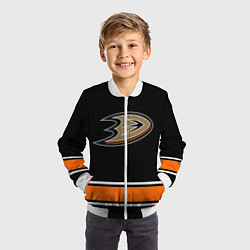 Бомбер детский Anaheim Ducks Selanne, цвет: 3D-белый — фото 2