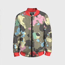 Детский бомбер Камуфляж: микс цветов