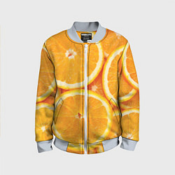 Бомбер детский Апельсин, цвет: 3D-серый
