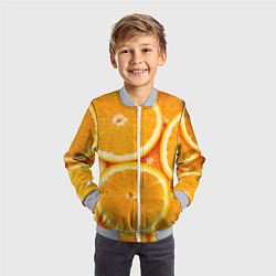 Бомбер детский Апельсин, цвет: 3D-серый — фото 2