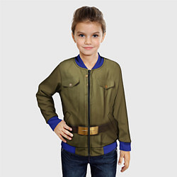 Бомбер детский Униформа солдата, цвет: 3D-синий — фото 2