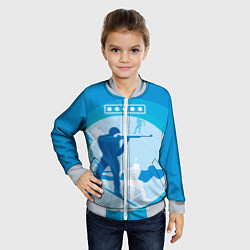 Бомбер детский Биатлон, цвет: 3D-серый — фото 2