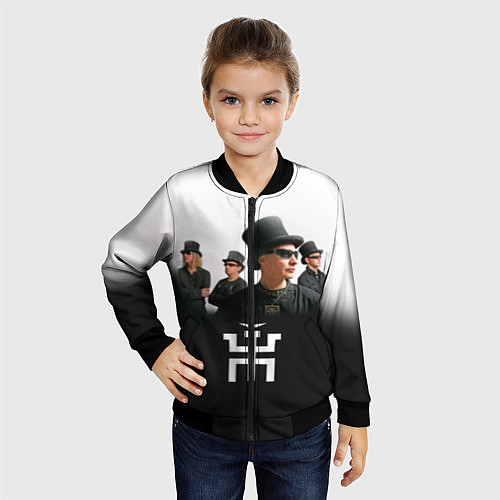 Детский бомбер Пикник / 3D-Черный – фото 4