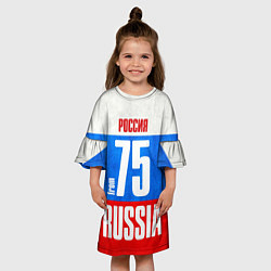 Платье клеш для девочки Russia: from 75, цвет: 3D-принт — фото 2