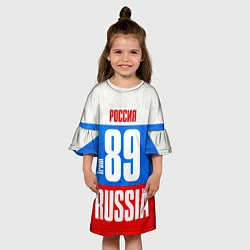 Платье клеш для девочки Russia: from 89, цвет: 3D-принт — фото 2
