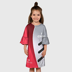 Платье клеш для девочки CS:GO Autotronic Style, цвет: 3D-принт — фото 2