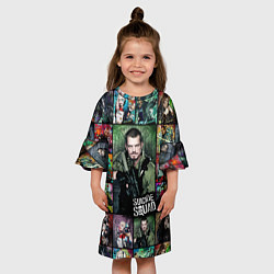 Платье клеш для девочки Suicide Squad: Rick Flag, цвет: 3D-принт — фото 2