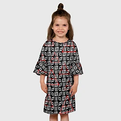 Платье клеш для девочки 30 STM: Symbol Pattern, цвет: 3D-принт — фото 2