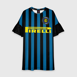 Платье клеш для девочки Inter FC: Pirelli, цвет: 3D-принт