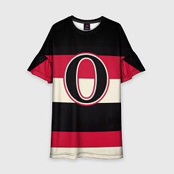 Платье клеш для девочки Ottawa Senators O, цвет: 3D-принт