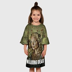 Платье клеш для девочки Ходячие мертвецы: Бет Грин, цвет: 3D-принт — фото 2