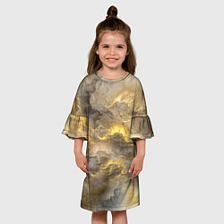 Платье клеш для девочки Грандж, цвет: 3D-принт — фото 2