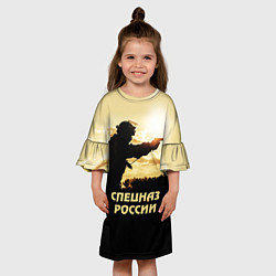 Платье клеш для девочки Спецназ России, цвет: 3D-принт — фото 2