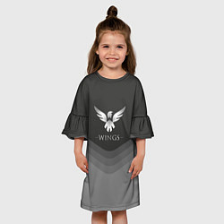 Платье клеш для девочки Wings Uniform, цвет: 3D-принт — фото 2