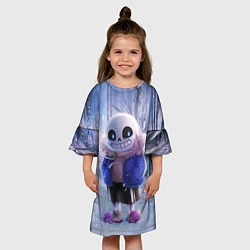 Платье клеш для девочки Winter forest & Sans, цвет: 3D-принт — фото 2
