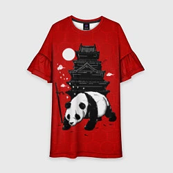 Платье клеш для девочки Panda Warrior, цвет: 3D-принт