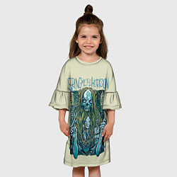 Платье клеш для девочки Bring Me The Horizon, цвет: 3D-принт — фото 2
