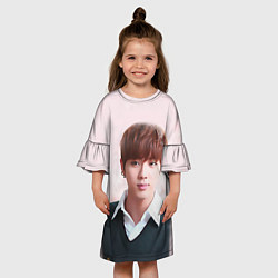 Платье клеш для девочки Kim SeokJin, цвет: 3D-принт — фото 2