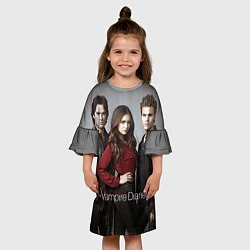 Платье клеш для девочки Vampire Trio, цвет: 3D-принт — фото 2