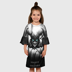 Платье клеш для девочки Shaco, цвет: 3D-принт — фото 2