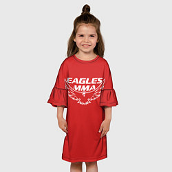 Платье клеш для девочки Eagles MMA, цвет: 3D-принт — фото 2