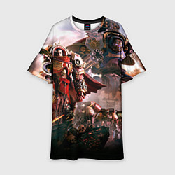 Платье клеш для девочки Warhammer 40k: Angelos, цвет: 3D-принт