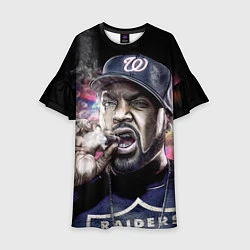 Платье клеш для девочки Ice Cube: Big boss, цвет: 3D-принт