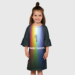 Платье клеш для девочки Imagine Dragons цвета 3D-принт — фото 2