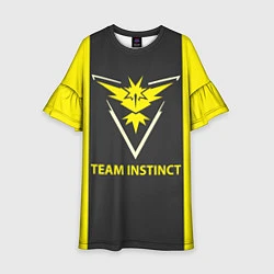 Платье клеш для девочки Team instinct, цвет: 3D-принт