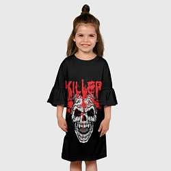Платье клеш для девочки Killer, цвет: 3D-принт — фото 2