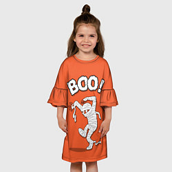 Платье клеш для девочки Boo!, цвет: 3D-принт — фото 2
