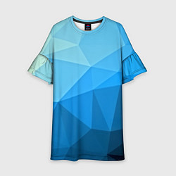 Детское платье Geometric blue