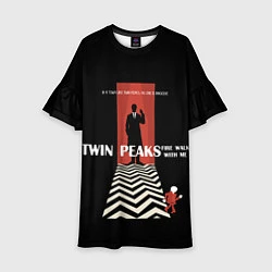 Платье клеш для девочки Twin Peaks Man, цвет: 3D-принт