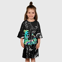 Платье клеш для девочки Be in brent, цвет: 3D-принт — фото 2