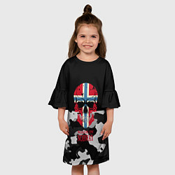 Платье клеш для девочки Made in Norway, цвет: 3D-принт — фото 2
