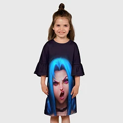 Платье клеш для девочки Jinx, цвет: 3D-принт — фото 2