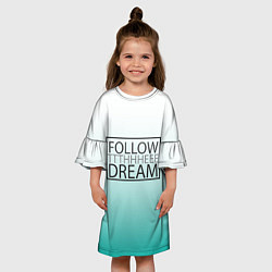 Платье клеш для девочки FTD, цвет: 3D-принт — фото 2