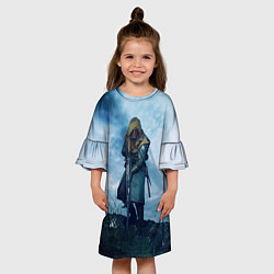 Платье клеш для девочки Battlefield Warrior, цвет: 3D-принт — фото 2