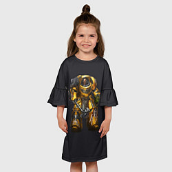 Платье клеш для девочки Warhammer 40,000, цвет: 3D-принт — фото 2