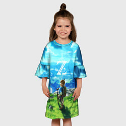 Платье клеш для девочки Z-Link, цвет: 3D-принт — фото 2