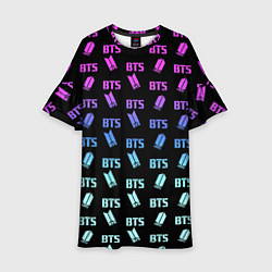 Детское платье BTS: Neon Gradient