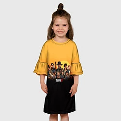 Платье клеш для девочки RDR 2: Team, цвет: 3D-принт — фото 2