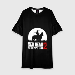 Платье клеш для девочки RDR 2: Moonlight, цвет: 3D-принт