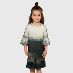 Платье клеш для девочки Death Stranding: Pioneer, цвет: 3D-принт — фото 2