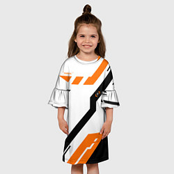 Платье клеш для девочки CS:GO Asiimov Light, цвет: 3D-принт — фото 2