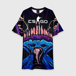 Платье клеш для девочки CS:GO Hyper Beast Skin, цвет: 3D-принт