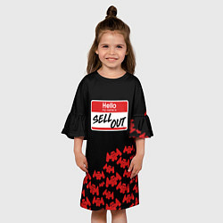 Платье клеш для девочки Marshmello: Sell Out, цвет: 3D-принт — фото 2