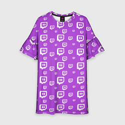 Платье клеш для девочки Twitch: Violet Pattern, цвет: 3D-принт